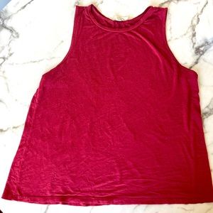 Soft red tank top